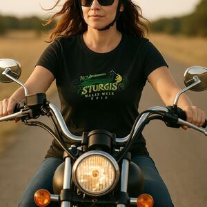 Sturgis Rally Week 2010 Black Graphic Tee Shirt XXL Biker Festival Top Stretch H